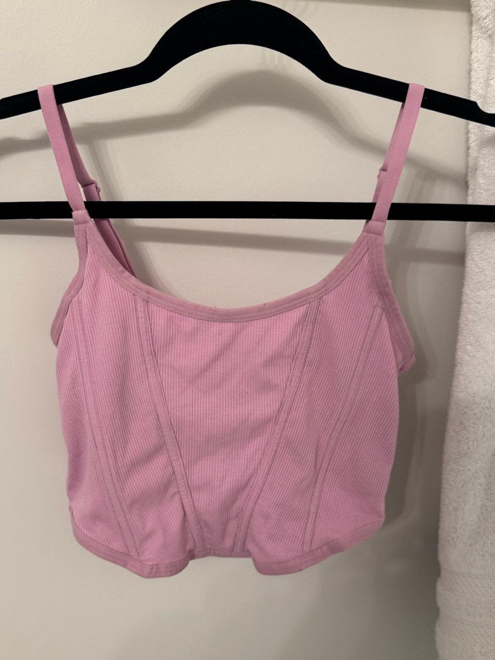 Colsie Pastel Pink Ribbed Cami